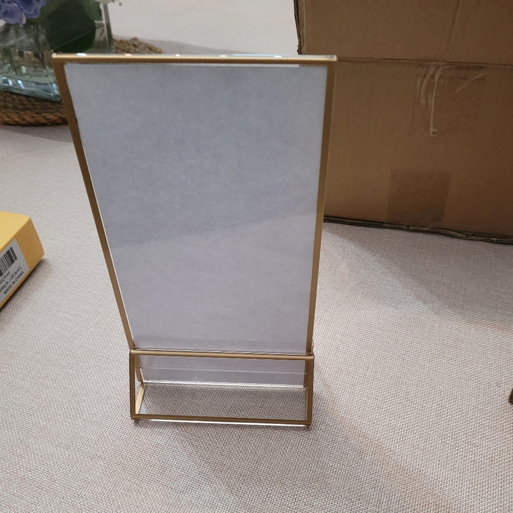 12 Gold double sided frames